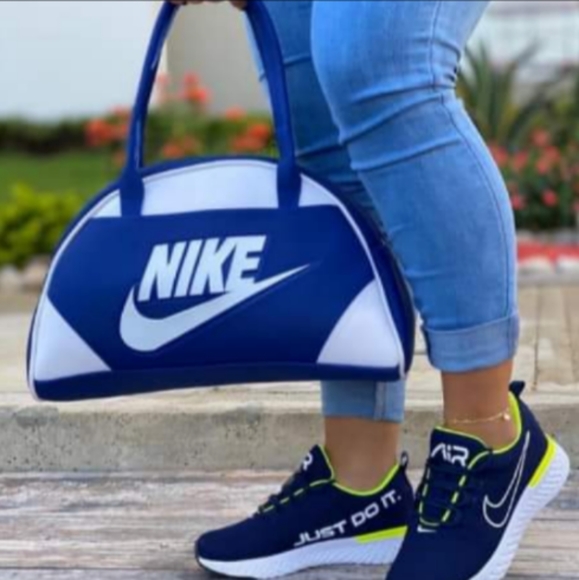 nike shoes and matching bag